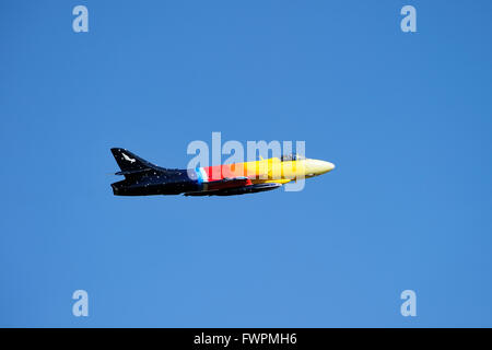 Hawker Hunter F58 G-PSST "Miss Demeanour" während seine Anzeige auf East Fortune Airshow 2011 Stockfoto