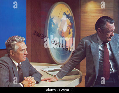 Netzwerk - Peter Finch, William Holden - USA 1976 - Regie: Sidney Lumet Stockfoto