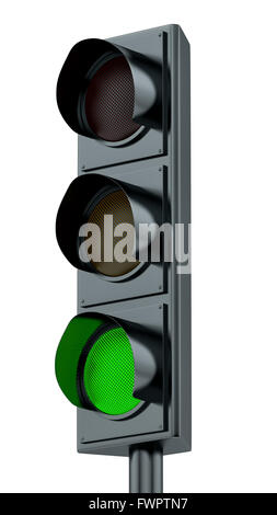 grüne Ampel zu rendern Stockfoto