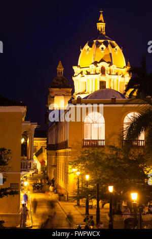 San Pedro Claver Kirche Kuppel in Cartagena de Indias Stockfoto