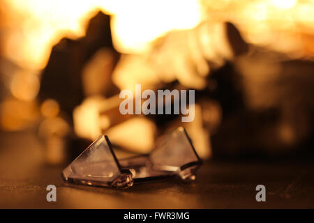 Nicht trinken und fahren Stockfoto