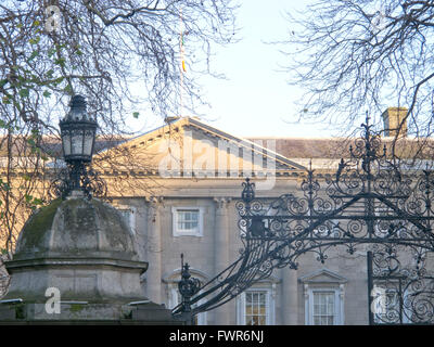 Leinster House in Dublin, Irland, den Sitz des Oireachtas, das Parlament von Irland Stockfoto