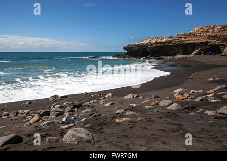 Strand Playa de Los Muertos in Ajuy, Fuerteventura, Kanarische Inseln, Spanien Stockfoto