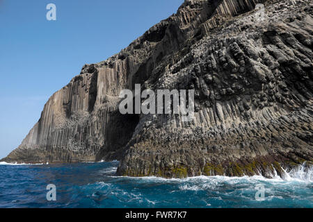 Basaltsäulen Los Órganos, La Gomera, Kanarische Inseln, Spanien Stockfoto