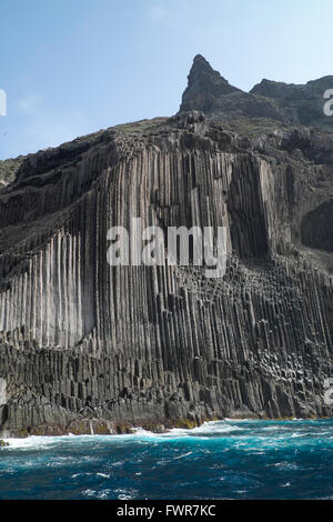 Basaltsäulen Los Órganos, La Gomera, Kanarische Inseln, Spanien Stockfoto