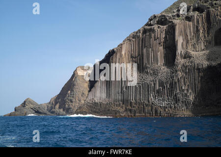 Basaltsäulen Los Órganos, La Gomera, Kanarische Inseln, Spanien Stockfoto