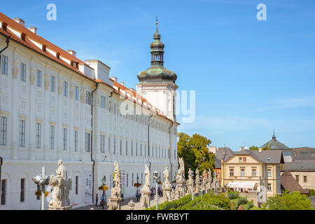 KUTNA HORA, Tschechien - 26. August 2015: Jesuiten-Kolleg in Kutna Hora, Stadt von der UNESCO geschützt. Tschechische Republik Stockfoto