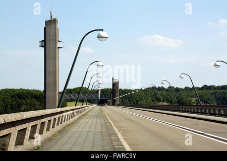 Die längste Flut auf dem See (Eau d ' heure) in Belgien Stockfoto