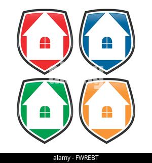 Haus Versicherungsschutz Stock Vektor