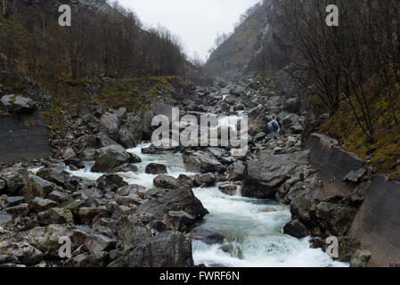 Rocky River in Norwegen stavanger Stockfoto