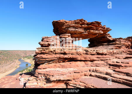 Nature es Window, Kalbarri National Park, Western Australia, Australien Stockfoto