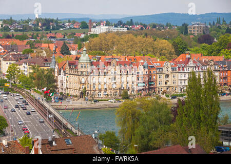 Luftaufnahme der Stadt Konstanz, Baden-Württemberg Staat, Deutschland Stockfoto