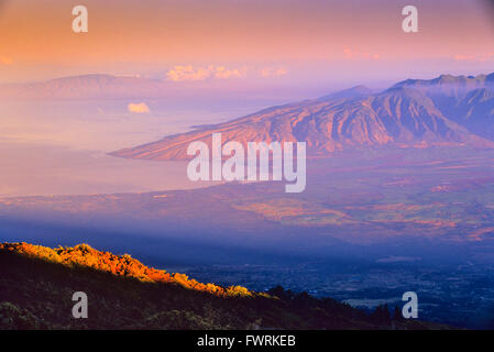 Blick vom Haleakala auf Maui, Hawaii, USA Stockfoto