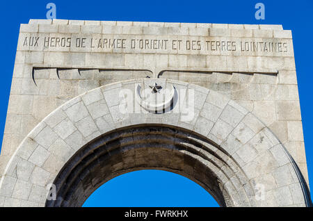 LE VALLON DES AUFFES, MONUMENT AUX MORTS DE L'ARMEE D'ORIENT, MARSEILLE, BDR, FRANKREICH 13 Stockfoto