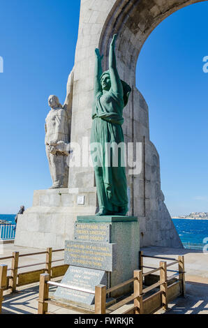 LE VALLON DES AUFFES, MONUMENT AUX MORTS DE L'ARMEE D'ORIENT, MARSEILLE, BDR, FRANKREICH 13 Stockfoto