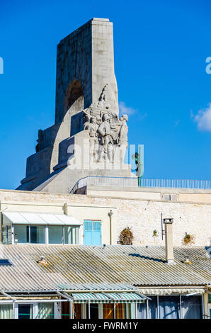 LE VALLON DES AUFFES, MONUMENT AUX MORTS DE L'ARMEE D'ORIENT, MARSEILLE, BDR, FRANKREICH 13 Stockfoto