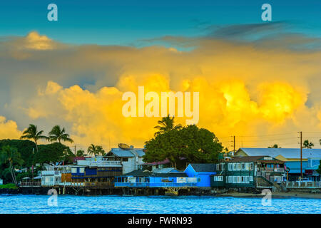 Lahaina Harbor auf maui Stockfoto