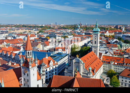 Luftaufnahme von München Stockfoto