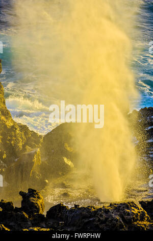 Nakalene Schlag Loch auf Maui Stockfoto