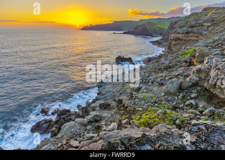 Nord Maui Sonnenaufgang Stockfoto