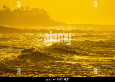 Hookipa Beach auf Maui bei Sonnenaufgang Stockfoto