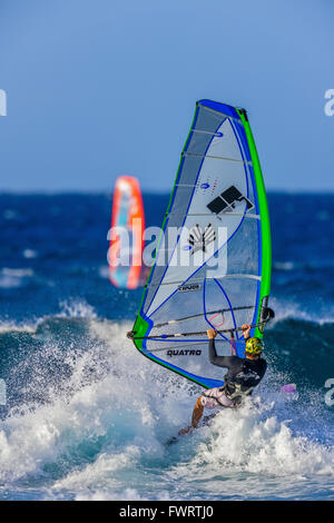 Windsurf Maui Stockfoto