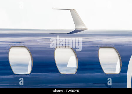 Private Flugzeuge teilweise Detail auf dem Display auf der Singapore Airshow 2016 Stockfoto