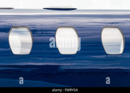 Private Flugzeuge teilweise Detail auf dem Display auf der Singapore Airshow 2016 Stockfoto