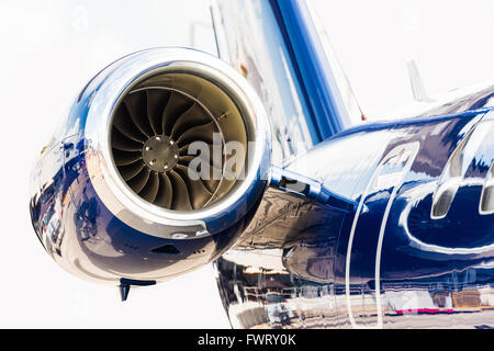 Private Flugzeuge teilweise Detail auf dem Display auf der Singapore Airshow 2016 Stockfoto