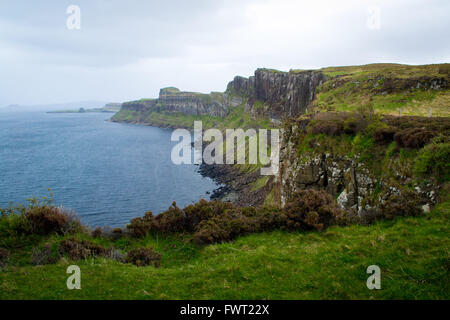 Kilt Rock Aussichtspunkt auf der Isle Of Skye in Schottland. Stockfoto