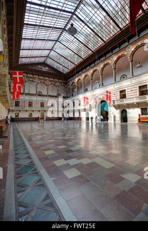 Innere des Rathaus in Kopenhagen, Dänemark Stockfoto