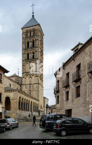 Kirche Glockenturm San Andreas, Segovia, Spanien Castilla y León, Stockfoto