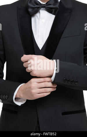 Mann im feinen Anzug Stockfoto