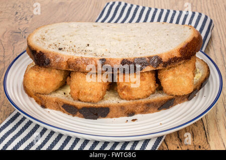 Fisch-Finger sandwich Stockfoto