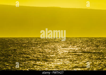 Kahoʻolawe Blick von Makena Beach, Maui Stockfoto