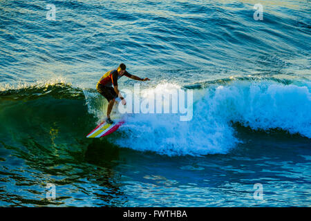 Surfen in Honolua Bay, Maui Stockfoto