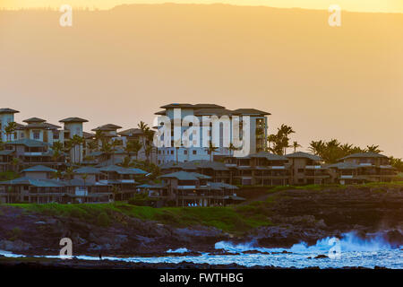 Kapalua Resort Hotels und Unterkünfte Stockfoto