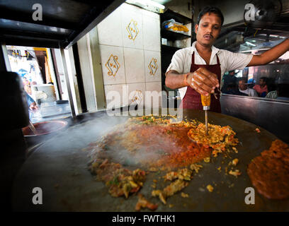 PAV Bhaji Raststätte in Mumbai. Stockfoto