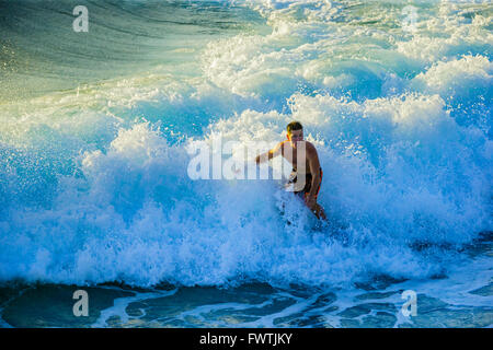 Surfen auf Maui Stockfoto