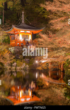 Daigoji Tempel Shingon buddhistischer Tempel in der Nacht in Daigo Kyoto Japan Stockfoto