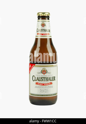 Clausthaler Alkoholfrei Bierflasche Stockfoto
