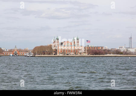 Ellis Island, New Jersey, New York, Vereinigte Staaten von Amerika. Stockfoto