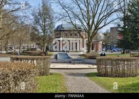Bereich der Promenade im Zentrum der Stadt Spa, Belgien am 8. März 2015 Stockfoto