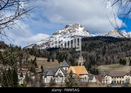 Kirche San Vigilio in Moena Stockfoto