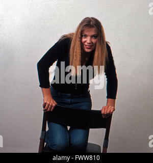 Deutsche plant Sabine Kaack, Deutschland 1980er Jahre. Deutsche Schauspielerin Sabine Kaack, Deutschland der 80er Jahre. Stockfoto