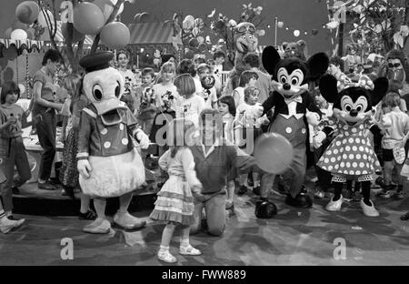 Zeigen Sie Zum Geburtstag von Donald Duck, Deutschland 1984, Moderator: Michael Schanze. Stockfoto