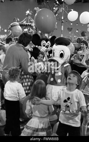 Zeigen Sie Zum Geburtstag von Donald Duck, Deutschland 1984, Moderator: Michael Schanze. Stockfoto