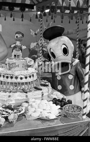 Zeigen Sie Zum Geburtstag von Donald Duck, Deutschland 1984, Moderator: Michael Schanze. Stockfoto