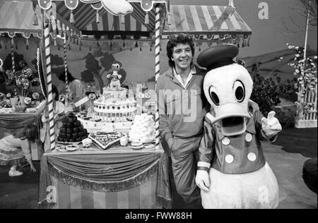 Zeigen Sie Zum Geburtstag von Donald Duck, Deutschland 1984, Moderator: Michael Schanze. Stockfoto