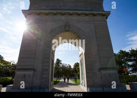 Den Bogen am RMC in Kingston, Ontario, am 11. Oktober 2014. Stockfoto